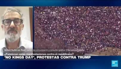 Antoni Gutiérrez: «Una de las razones de ‘No Kings’ es el hartazgo de la sociedad al estilo Trump»
