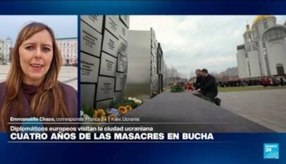 Informe desde Kiev: diplomáticos visitan Bucha tras cuatro años de la masacre Informe desde Kiev: diplomáticos visitan Bucha tras cuatro años de la masacre