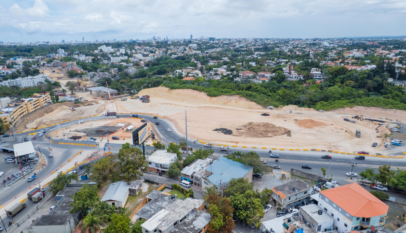 Abinader supervisa avances de la avenida República de Colombia, obra de casi RD,000 millones