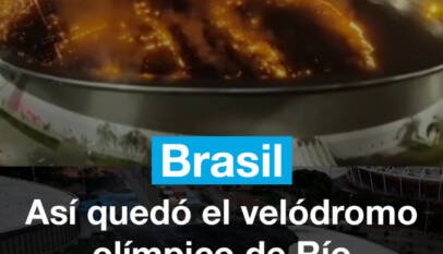 Brasil: así quedó el velódromo olímpico de Río tras un incendio en su techo