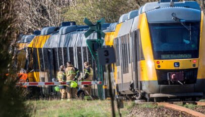 Choque de trenes en Dinamarca deja 17 heridos, cuatro en estado crítico
