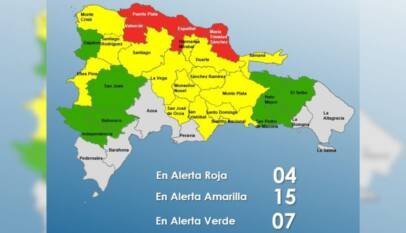 COE: 26 provincias en alerta por lluvias intensas y riesgo de inundaciones