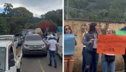 Comunitarios protestan exigiendo arreglo de carretera que comunica a Constanza Comunitarios protestan exigiendo arreglo de carretera que comunica a Constanza