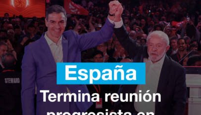 España: termina reunión progresista en Barcelona