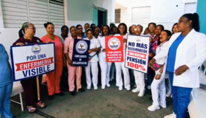 Gremios de enfermería en Dajabón realizan protesta exigiendo diversas reivindicaciones