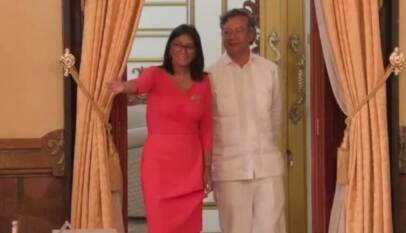 Gustavo Petro y Delcy Rodríguez acuerdan cooperación en energía y seguridad en Caracas Gustavo Petro y Delcy Rodríguez acuerdan cooperación en energía y seguridad en Caracas