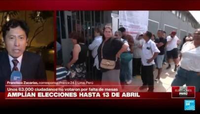Informe desde Lima: autoridades extienden jornada electoral hasta el lunes tras irregularidades Informe desde Lima: autoridades extienden jornada electoral hasta el lunes tras irregularidades