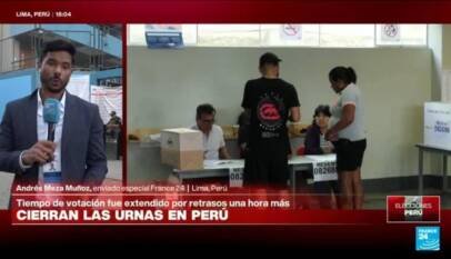 Informe desde Lima: cierran urnas en Perú con puntos de votación sin abrir Informe desde Lima: cierran urnas en Perú con puntos de votación sin abrir