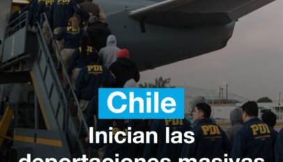 Inician las deportaciones masivas de migrantes irregulares en Chile