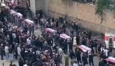 Luto y reclamos en Líbano tras funeral de los 13 funcionarios muertos en ataque israelí