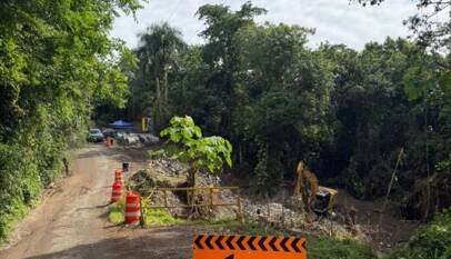 Obras Públicas interviene derrumbe en calle La Isabel de Pedro Brand tras intensas lluvias