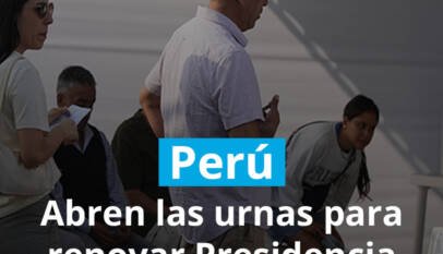 Perú: Abren las urnas para renovar Presidencia y Congreso