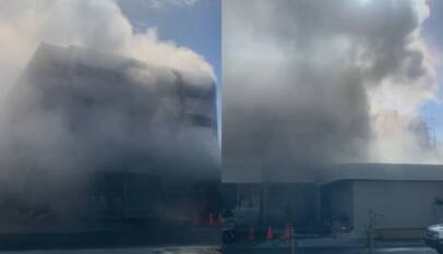 Se incendia establecimiento comercial en la avenida 27 de Febrero