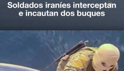 Soldados iraníes incautan buques en el estrecho de Ormuz