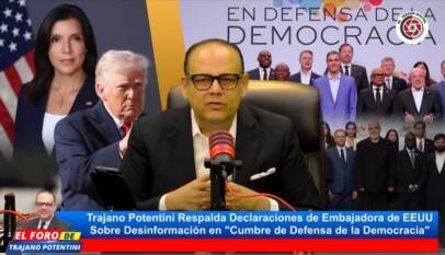 Trajano Potentini respalda embajadora de EE. UU. y advierte sobre riesgos de censura bajo el discurso de la desinformación Trajano Potentini respalda embajadora de EE. UU. y advierte sobre riesgos de censura bajo el discurso de la desinformación