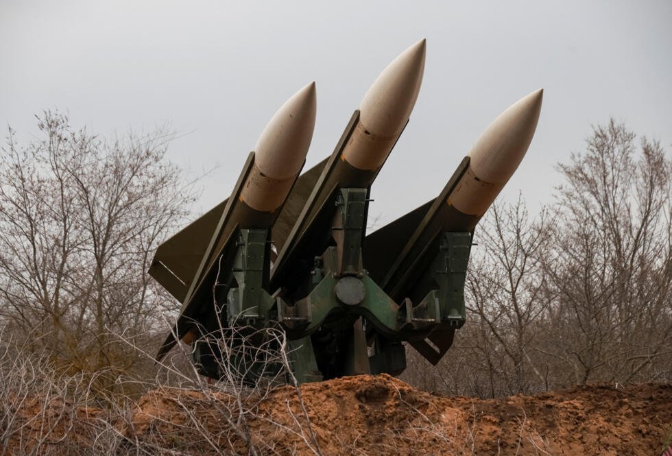 Archivo: un sistema de misiles tierra-aire de alcance medio Hawk, de fabricación estadounidense, en posición de combate, en medio del ataque ruso contra Ucrania, en la región de Mikolaiv, Ucrania, 30 de marzo de 2026.