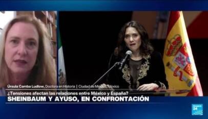 Análisis: las discrepancias entre Díaz Ayuso y Sheinbaum sobre la conquista española