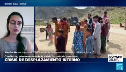 ¿Cuál fue el motivo del aumento de los desplazados internos en 2025?