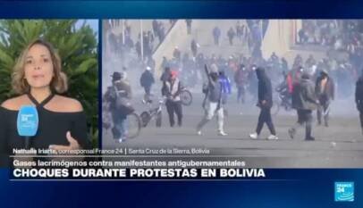 Disturbios entre manifestantes y Policía marcan nueva jornada de protestas en Bolivia