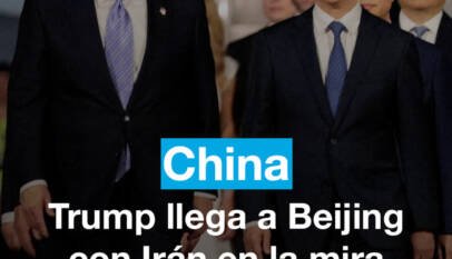 Donald Trump llega a Beijing para encontrarse con su homólogo chino Xi Jinping