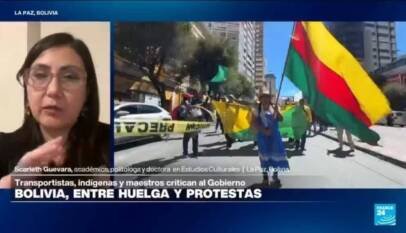 Huelgas, protestas y choques con la fuerza pública en Bolivia