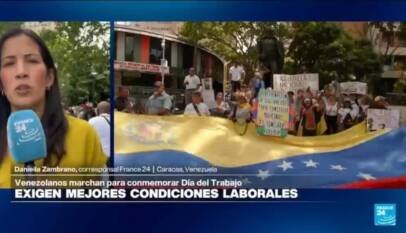 Informe desde Caracas: venezolanos protestas exigiendo mejores condiciones salariales