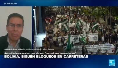 Julio Córdova Villazón: «Los bloqueos en Bolivia persisten con tendencia a ampliarse»