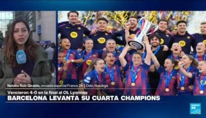 Pajor y Paralluelo guían al Barça a su cuarta Champions femenina con un 4-0 al Lyon