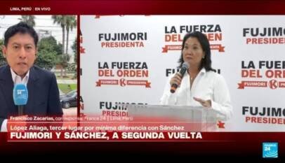 Perú oficializa un balotaje entre Keiko Fujimori y Roberto Sánchez; la extrema derecha impugnará