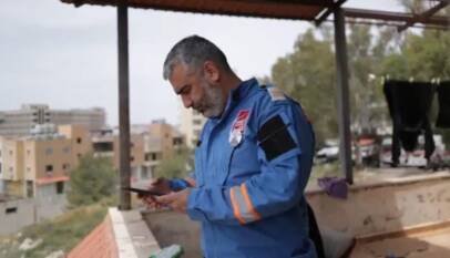 Rescatistas auxilian a Nabatieh, ciudad atacada por Israel fuera de la «línea amarilla»