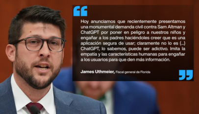 Florida demanda a OpenAI y Sam Altman por presuntos riesgos de ChatGPT para menores de edad