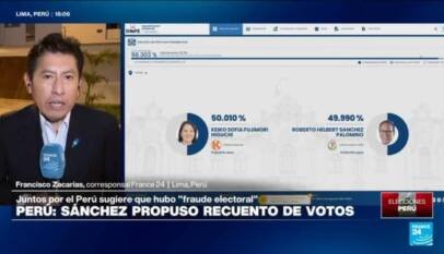 Perú: Sanchez pide recuento de votos, Fujimori se niega