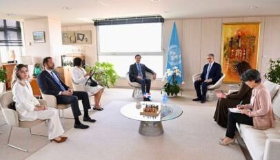 Roberto Ángel Salcedo sostiene encuentro estratégico con el director general de la UNESCO Roberto Ángel Salcedo sostiene encuentro estratégico con el director general de la UNESCO