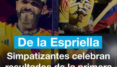 Simpatizantes de Abelardo de la Espriella celebran resultados de la primera vuelta presidencial Simpatizantes de Abelardo de la Espriella celebran resultados de la primera vuelta presidencial