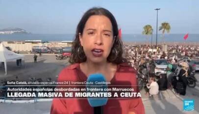Informe desde frontera Ceuta-Castillejos: miles de jóvenes marroquíes cruzan a Ceuta Informe desde frontera Ceuta-Castillejos: miles de jóvenes marroquíes cruzan a Ceuta