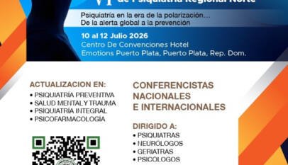 Puerto Plata será escenario del principal debate sobre trauma, depresión y salud mental durante Congreso de Psiquiatría de la Región Norte 2026 Puerto Plata será escenario del principal debate sobre trauma, depresión y salud mental durante Congreso de Psiquiatría de la Región Norte 2026