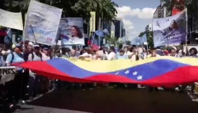 Venezuela: la oposición marcha en conmemoración de las elecciones de 2024