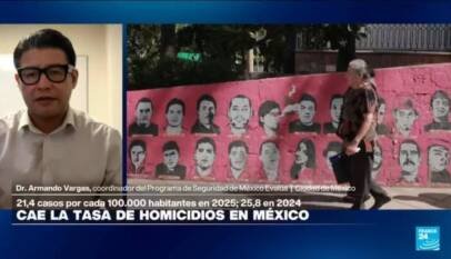 Armando Vargas: «Aunque la tasa de homicidios cayó en México, los casos siguen siendo altos»