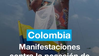 Colombia: Manifestaciones contra la posesión de De la Espriella en Cali Colombia: Manifestaciones contra la posesión de De la Espriella en Cali