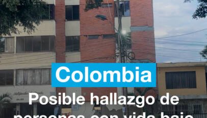 Colombia: posible hallazgo de personas con vida bajo los escombros en Cali