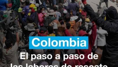 El paso a paso de las labores de rescate tras el terremoto en Colombia
