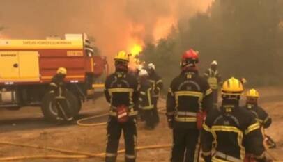 Europa: continúan los incendios forestales en Francia, España y Grecia