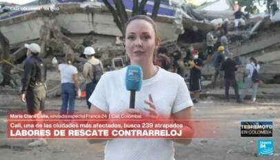 Informe desde Cali: rescatistas y voluntarios trabajan para encontrar a personas bajo los escombros Informe desde Cali: rescatistas y voluntarios trabajan para encontrar a personas bajo los escombros