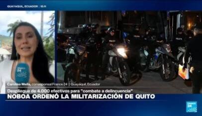 Informe desde Guayaquil: Noboa ordena militarización de Quito para «combate a la delincuencia»