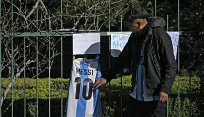 Lionel Messi despide a su padre en una ceremonia privada cerca de Rosario