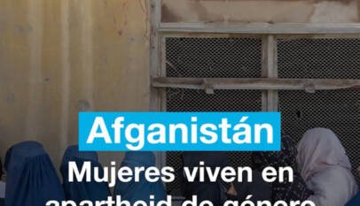 Mujeres viven en «apartheid de género» tras cinco años de la caída de Kabul