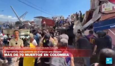 Terremoto de magnitud 7,4 en Colombia también se sintió con fuerza en Medellín