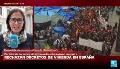 Congreso de España rechaza decretos-ley de vivienda; españoles protestan contra la decisión