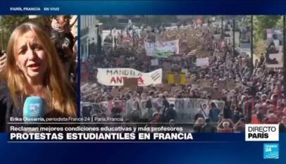 Francia afronta una nueva jornada de protestas estudiantiles mientras crece la presión sobre el Gobierno Francia afronta una nueva jornada de protestas estudiantiles mientras crece la presión sobre el Gobierno