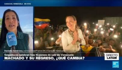 María Corina Machado anuncia que llevará a Venezuela las actas electorales de 2024 y reclama avanzar hacia nuevas elecciones